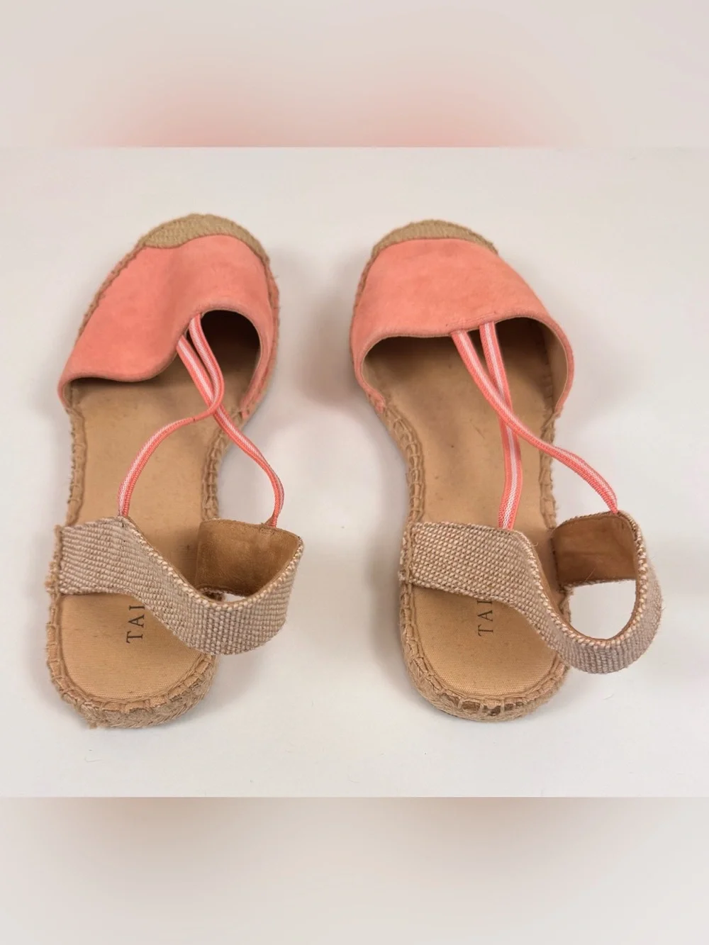 Talbots Ivy Espadrille Silk Suede (Leather) Flats